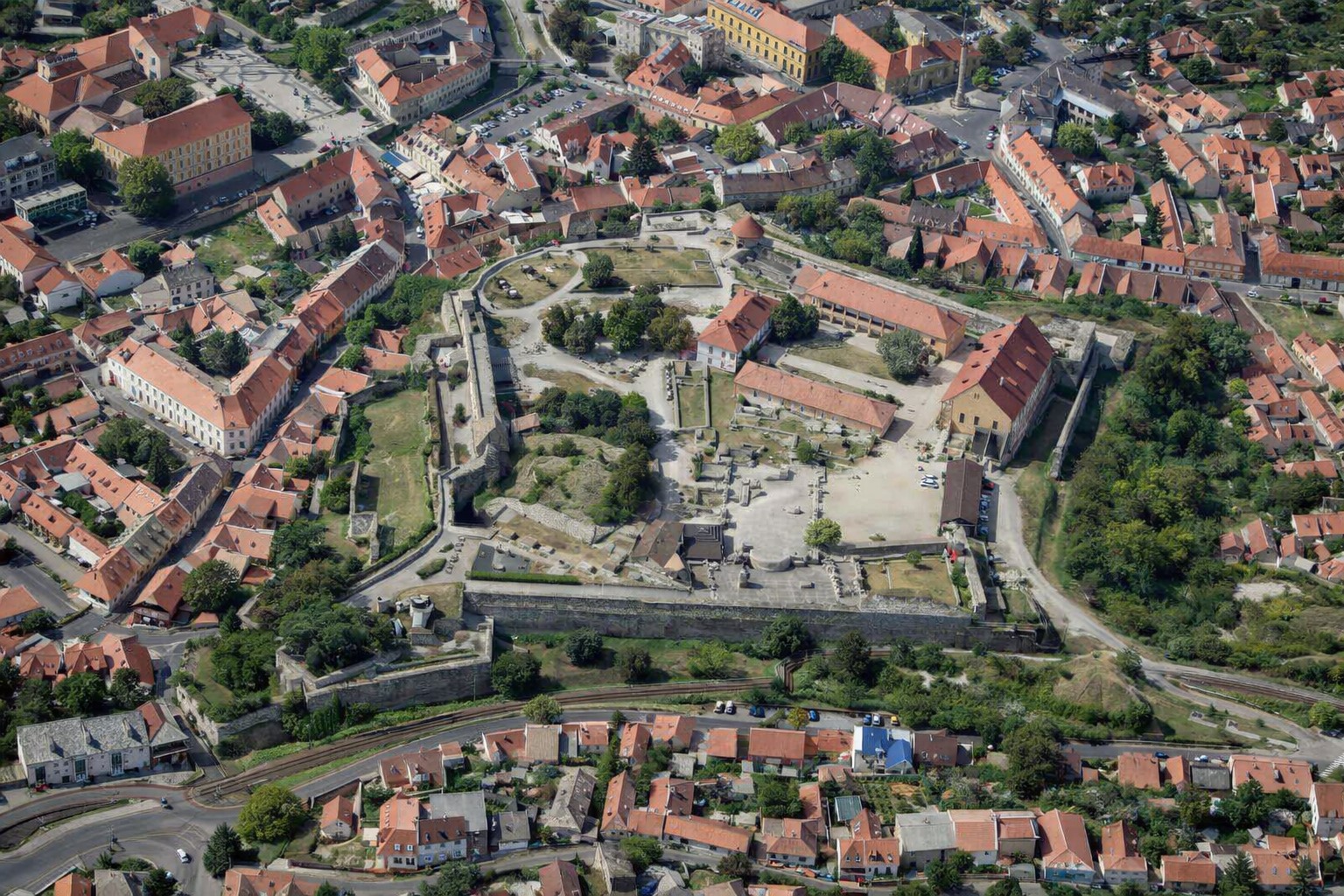 Eger vára – légifotó